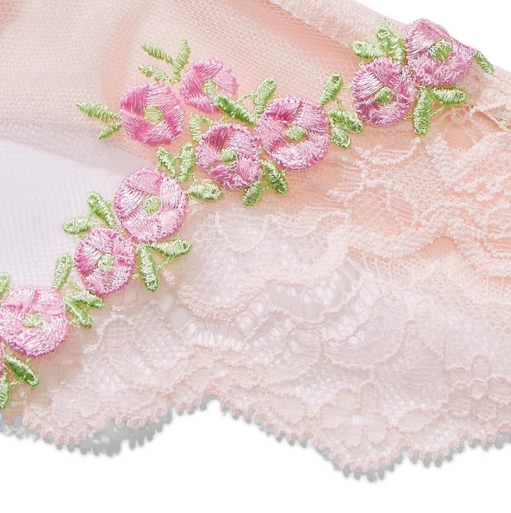 Victoria Secret Very Sexy Rosebud Embroidery Unlined Corset Babydoll Set - Picture 9 of 11
